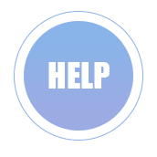 עיגול ובתוכו הכיתוב HELP