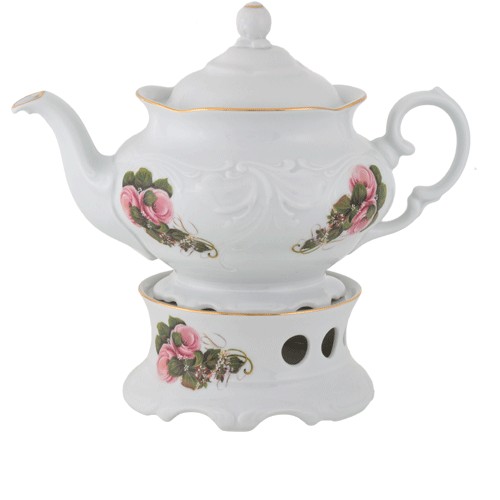 Teapot & Warmer 1150ml White