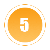 עיגול עם הספרה 5 עיגול עם הספרה 5